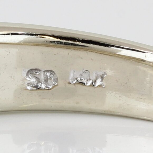 14k White Gold Diamond Anniversary/ Wedding Band Ring - Picture 5 of 7